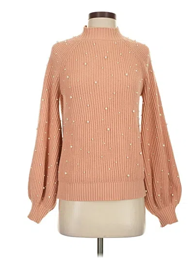 Pre-owned G By Giuliana Rancic Turtleneck Sweater In Brown