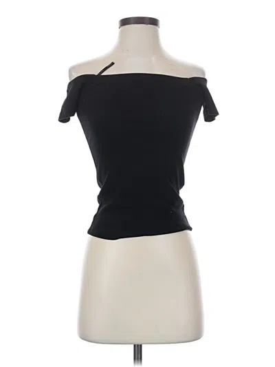 Pre-owned G By Guess Short Sleeve Turtleneck In Black