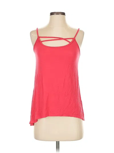 Pre-owned G By Guess Sleeveless Top Red Halter Neckline Tops