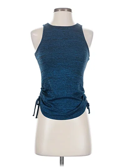 Pre-owned G By Guess Tank Top Blue Halter Neckline Tops