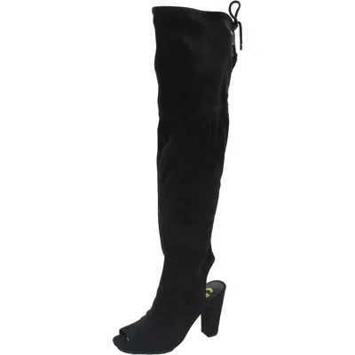 G By Guess Womens Lace-up Faux Suede Over-the-knee Boots
