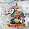 G. Debrekht Carousel Elephant Wooden Ornaments By