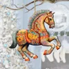 G. Debrekht Carousel Horse Wooden Ornaments By