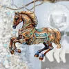 G. Debrekht Carousel Horse Wooden Ornaments By