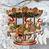 G. Debrekht Christmas Carousel Wooden Ornaments By