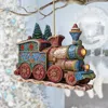 G. Debrekht Christmas Train Wooden Ornaments By