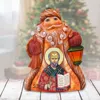 G. Debrekht Designocracy Tiny Tale Saint Nick Santa Handpainted