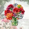 G. Debrekht Flowers In The Vase Wooden Christmas Ornament By
