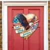G. Debrekht God Bless America Patriotic Eagle Heart Holiday Door Decor By