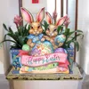 G. Debrekht Happy Easter Bunnies Easter Door Decor By