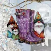 G. Debrekht Hello Halloween Boots Wooden Ornaments By J. Mills-price