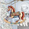G. Debrekht Rocking Horse Wooden Ornaments By