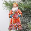 G. Debrekht Santa And The Gingerbread House Wooden Christmas Ornament By