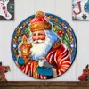 G. Debrekht Santa With Clock Holiday Door Decor By