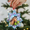 G. Debrekht Set Of 2 - Brown Horse Snowflake Wooden Christmas Ornaments By