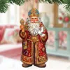 G. Debrekht Set Of 2 - Santa's Dove Of Hope Wooden Christmas Ornaments By
