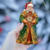 G. Debrekht Set Of 2 - St. Nick's Magic Clock Wooden Christmas Ornaments By