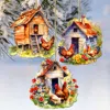 G. Debrekht Spring On The Farm Decorative Wooden Christmas Ornaments Set Of 3 By