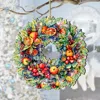 G. Debrekht Summer Harvest Fruit Wreath Wooden Ornaments By