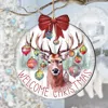 G. Debrekht Welcome Christmas Wooden Ornaments By
