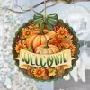 G. Debrekht Welcome Wooden Ornaments By