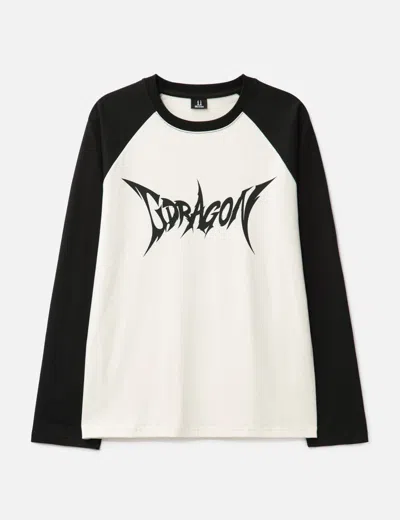 G-dragon Übermensch Raglan Sleeve Long Sleeve T-shirt In White