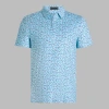 G/fore Aye Poppy Tech Jersey Polo In Daybreak