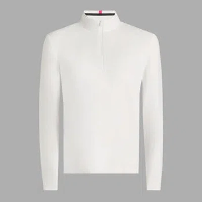 G/fore Brushed Back Tech Quarter Zip In Snow