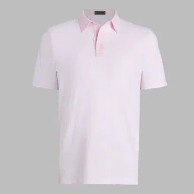 G/fore Feeder Stripe Fine Tech Jersey Polo In Blush