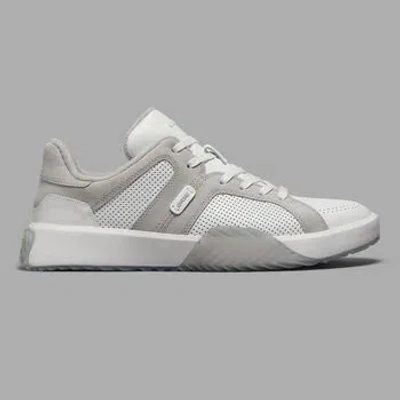 G/fore G.112 Leather Street Shoe In Snow / Nimbus