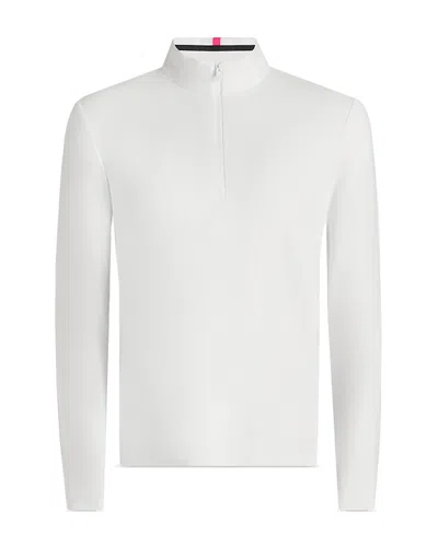 G/fore Brushed Back Tech Quarter Zip Pullover In Snow