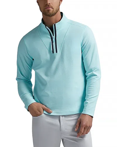 G/fore Double Knit Waffle Quarter Zip Pullover In Powder