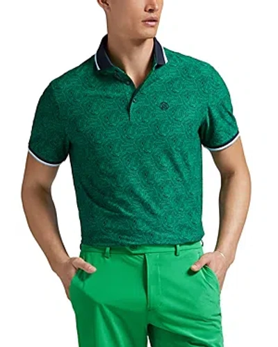 G/fore Fingerprint Tech Polo In Green