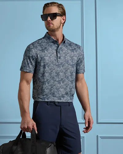 G/fore Hydrangea Tech Jersey Polo Shirt In Twilight