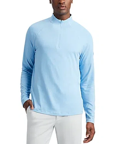 G/fore Luxe Quarter Zip Tee In Blue