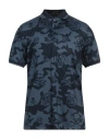 G/fore Man Polo Shirt Blue Size M Polyester, Elastane