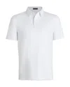 G/fore Melange Ice Nylon Polo In Snow Melange