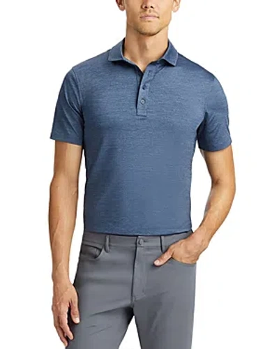 G/fore Melange Ice Nylon Stretch Polo Shirt In Blue