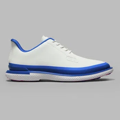 G/fore Men's Gallivan2r Tuxedo Stripe Golf Shoe In Snow / Lisbon