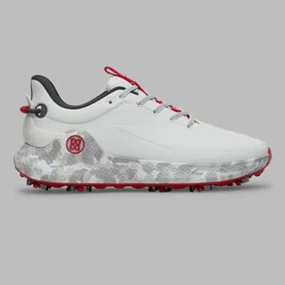 G/fore Men's Mg4+ O2 G/lock Camo Mid Sole Golf Shoe In Snow / Charcoal