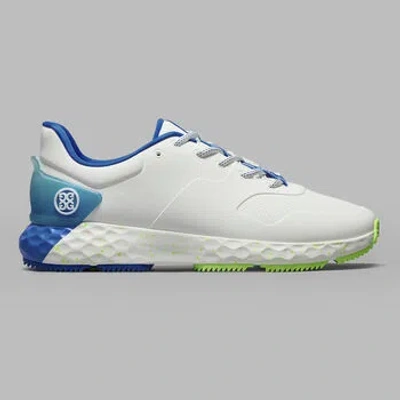 G/fore Men's Mg4+ Stippled Golf Shoe In Snow / Acid Lime