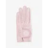 G/fore Mens Blush Left Signature Leather Golf Glove In Blush