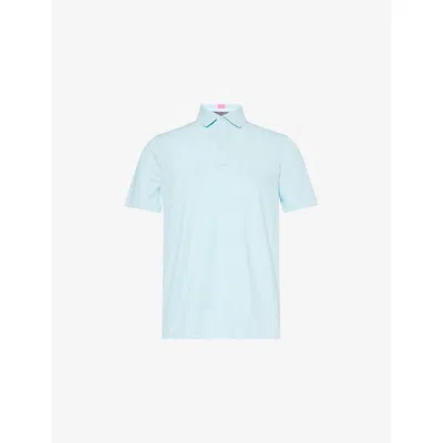 G/fore Essential Piqué Golf Polo Shirt In Blue