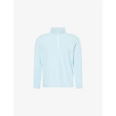 G/fore Mens Brushed-back Tech Quarter-zip Stretch-woven Sweatshirt Daybreak