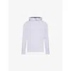 G/fore Mens Light Heather Grey Brushed-back Tech Stretch-woven Hoody