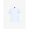 G/fore Mens Lisbon Jacquard Fine Stretch-woven Polo Shirt In Snow