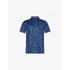 G/fore Mapped Icon Camo Tech Jersey Polo Shirt In Twilight In Twilight