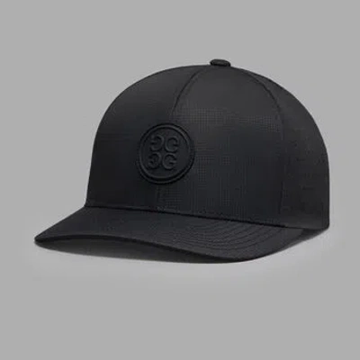G/fore Perforated Tipped Brim Ripstop Hat In Onyx