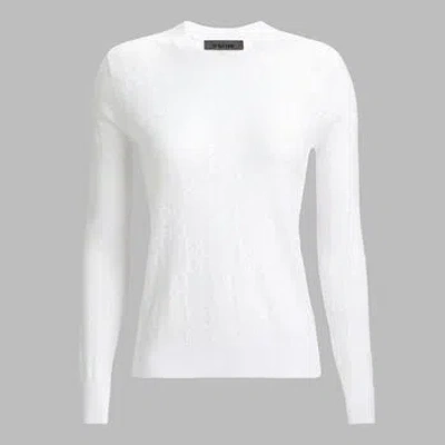 G/fore Pointelle G Crewneck Jumper In Snow