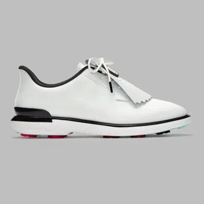 G/fore Women's Gallivan2r Debossed Heart G's Kiltie Golf Shoe In Snow / Onyx